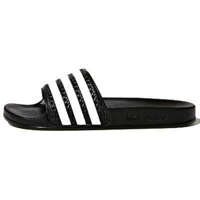 Originals ADILETTE Slip Resistant Quick Dry Kids' Slippers Black White Teenagers BA7130