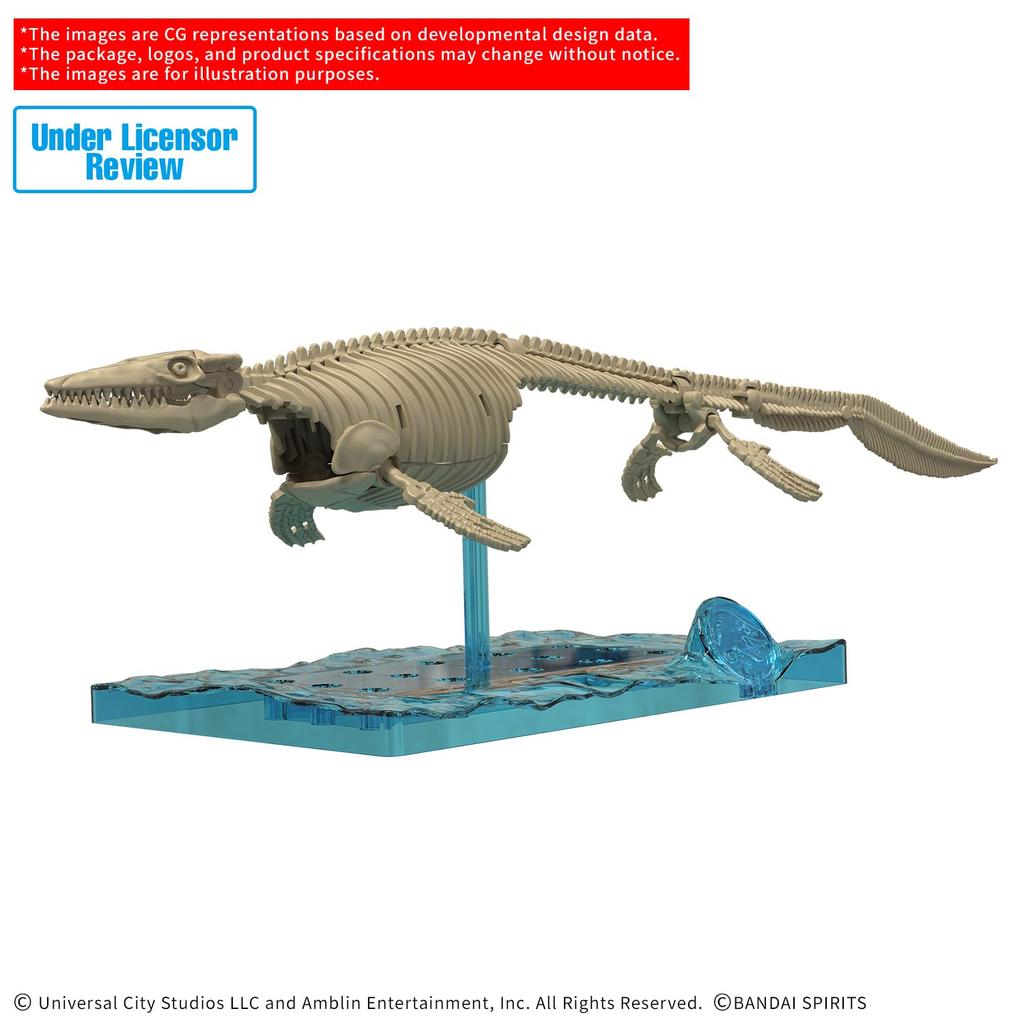 BANDAI SPIRITS Jurassic Land der Auferstehung Planosaurus JURASSIC WORLD Mosasaurus Plastikmodellbausatz Welt Vorgefärbt