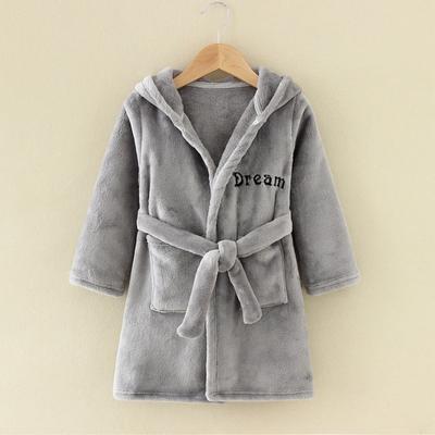 Pigiama in Flanella per Bambini e Bambine, Vestaglia Autunno Inverno, Pigiami per Bambini, Morbido con Cappuccio, Abbigliamento da Casa per Bambini