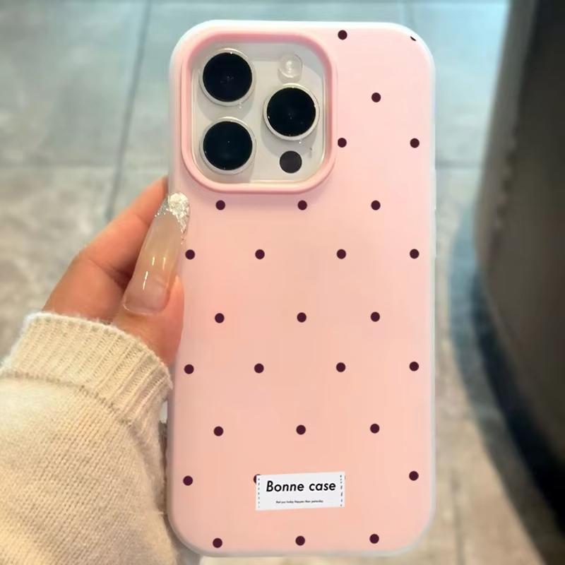 Urocze etui na telefon z białymi groszkami do Xiaomi Redmi Note 14 13 12 11 Pro 4G 5G 15C 13C 14C 12C 10 9 9A 9C Galaretkowe etui