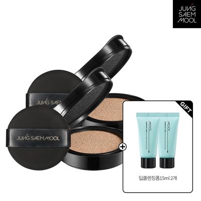 Skin Nude Cover Layer Cushion Refill 2ea + Deep Cleansing Foam 15ml 2ea