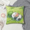 Panda Cute Kawaii Watermelon Square Pillowcase Pillow Cover Cushion Decor Comfort Throw Pillow for Home Living Room