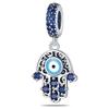 S925 Silber farbige Zirkonia Liebe Perlen Charm Armband Halskette