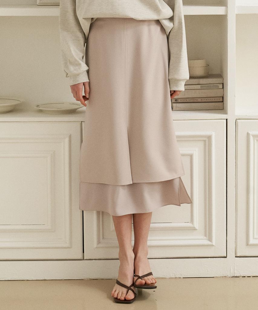 Peullobeu Layerd Skirt(Be)