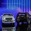 HAOCHI 1/24 Toyota PRADO Land Cruiser SUV Alloy Car Model Diecast Metal Off-road Vehicle Car Model Sound Light Children Toy Gift