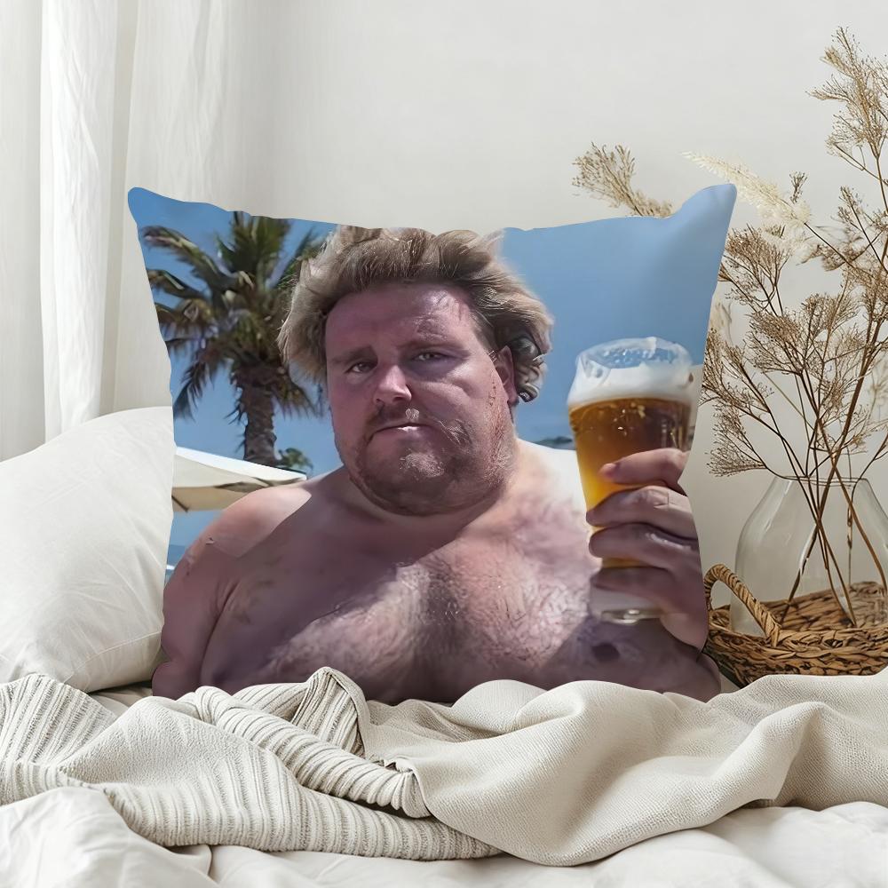 Fun R-Rainer Winkler D-Drachenlord Pillow Case Bedroom Sofa Living Room Backrest Decoration Square Cushion Nap Time