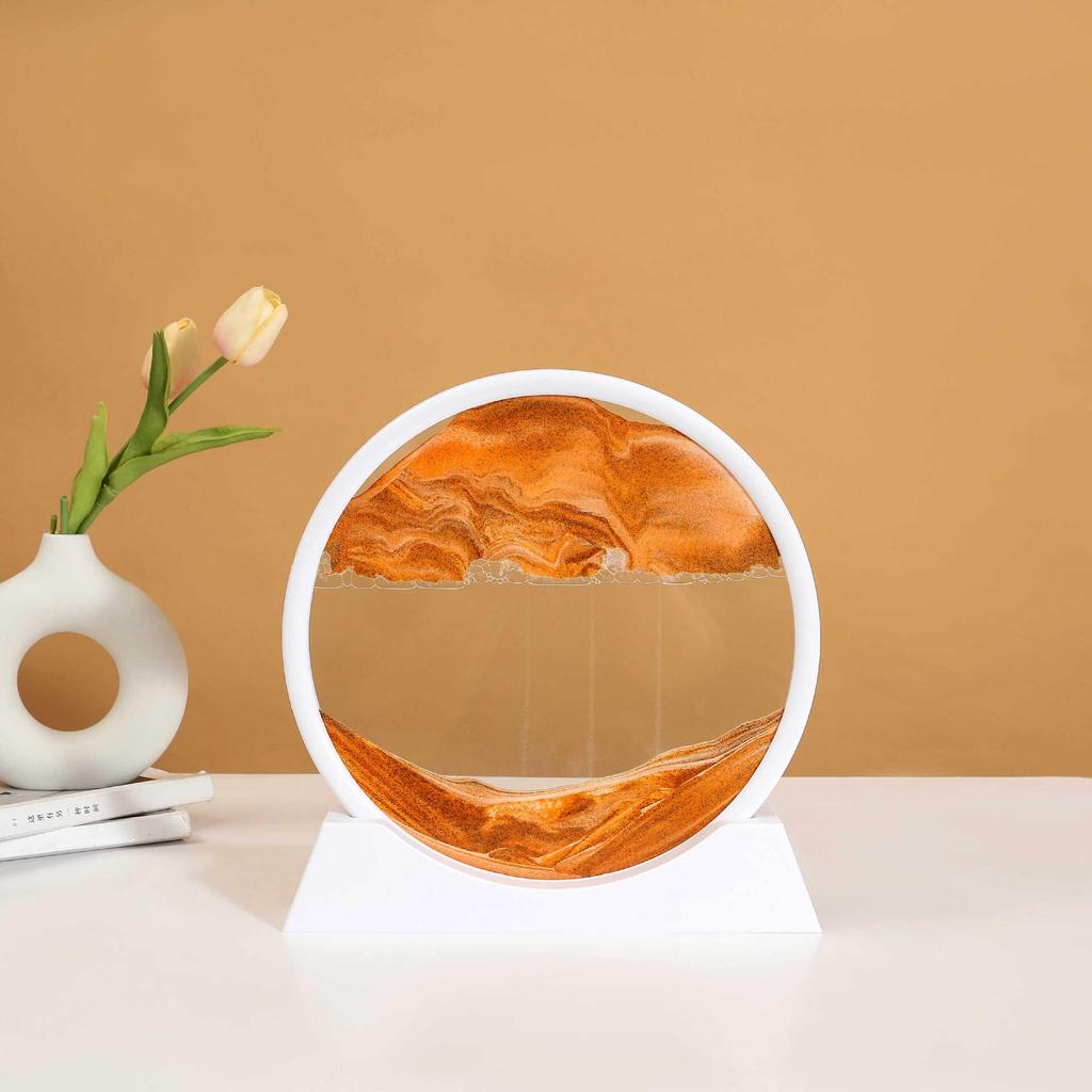 3D Kinetische Sanduhr Kunst Ornamente - Kreatives Treibsandgemälde für Wohnzimmerdekoration.
