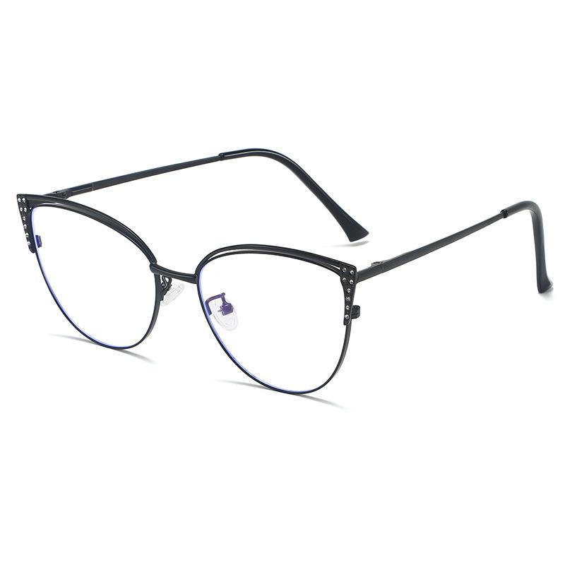 Metal eyeglass frame, versatile, popular online, for a natural look, face-shaping, non-prescription glasses, eyeglass frame, prescription glasses