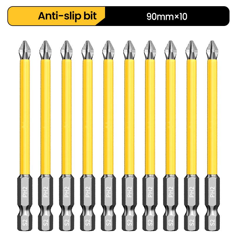 Anti-Slip and Shock-Proof Bits Screwdriver Bits High Hardness Strong Magnetic 25/50/65/70/90/150mm PH2 Screwdriver Set