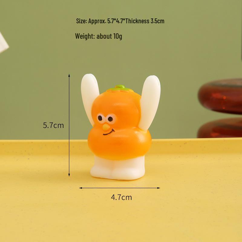 Cartoon Fruit Drop-Proof Message Clip: Creative Small Animal Desktop Ornament & Motivational Gift.
