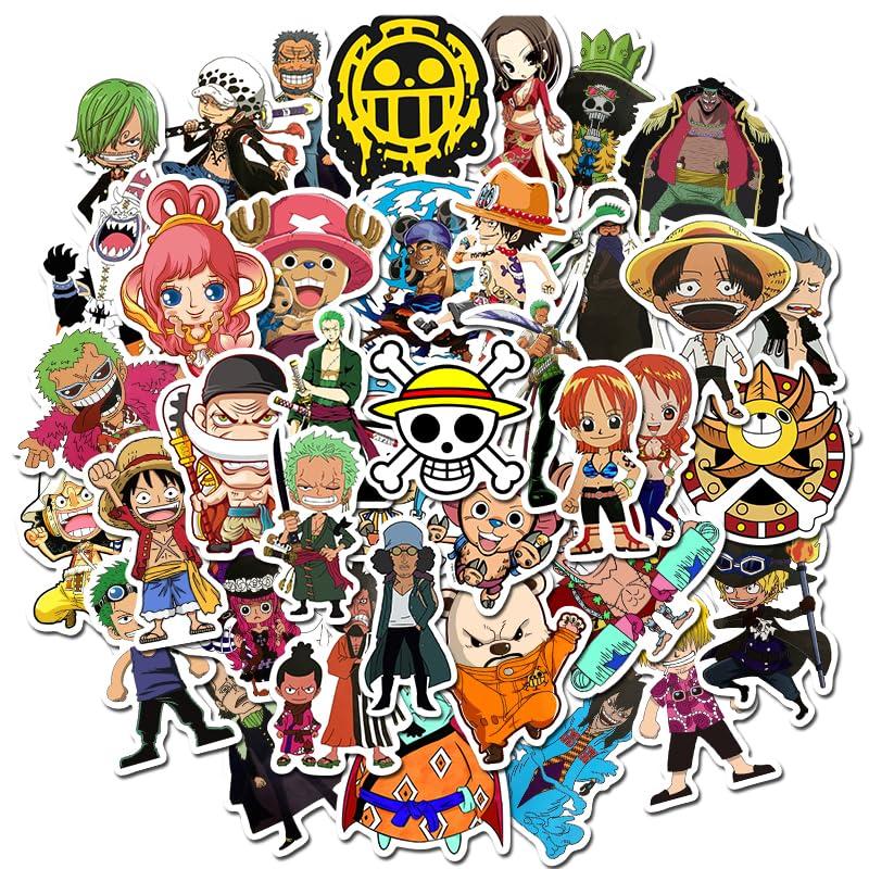 Sticker 50-piece set cute anime seal waterproof decal stylish manga DIY diary suitcase snowboard guitar car water bottle bicycle skateboard motorcycle