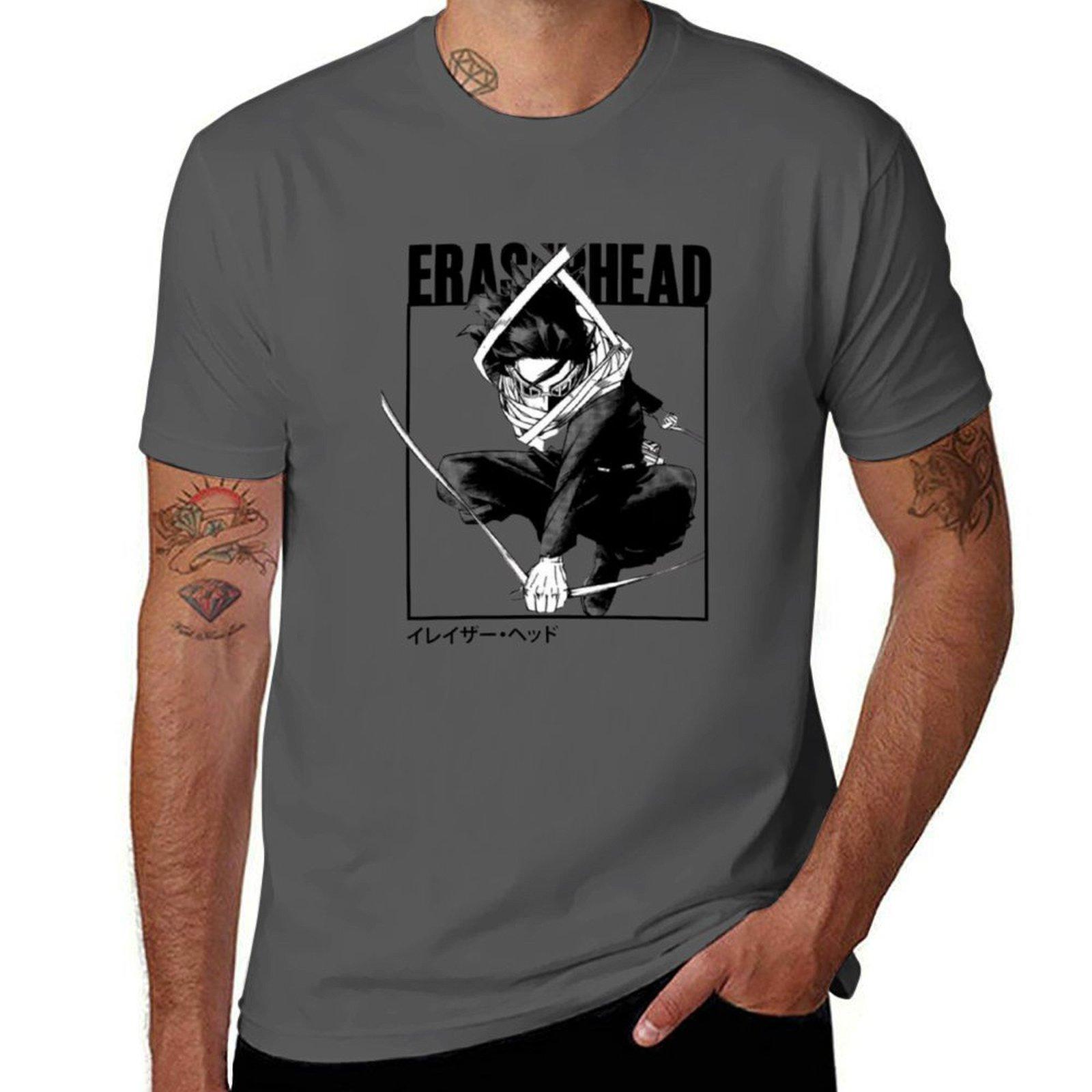 Eraserhead package T-Shirt designer for man Hero t-shirt plain black Anime shirt - t man cotton Inspired 4XL