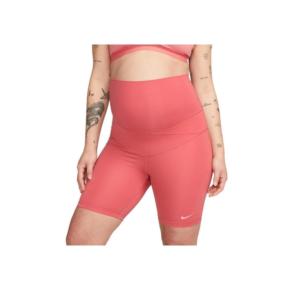 Nike Maternity Series SS23 Solid Straight Leg Fitness Shorts Women Shorts Pink DN1815