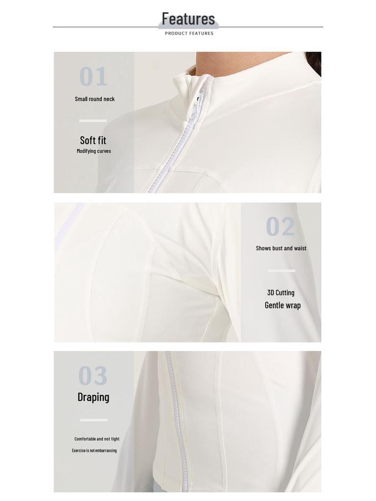 Juyitang Women's Slim Fit Nylon Yoga Jacket