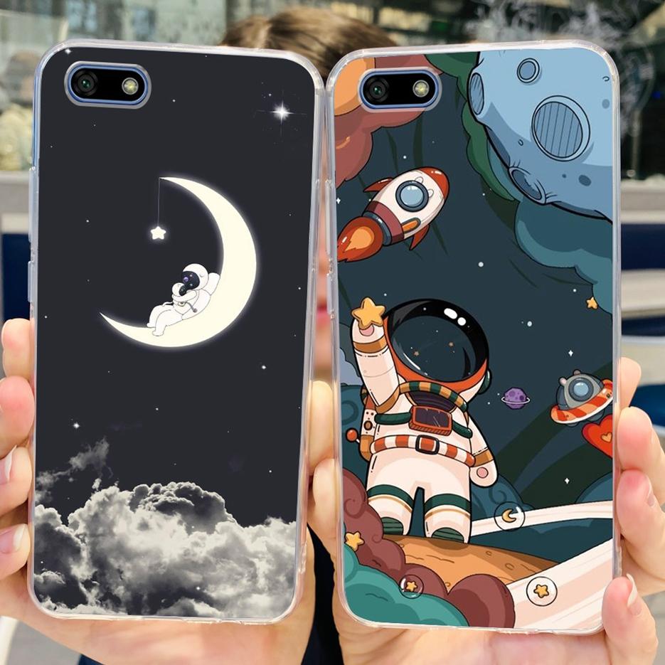 For Huawei Y5 Lite 2018 Case DRA-LX5 Luxury Painted Back Cover Clear Silicone Soft Phone Case For Huawei Y5 Prime Y 5 2018 Shell