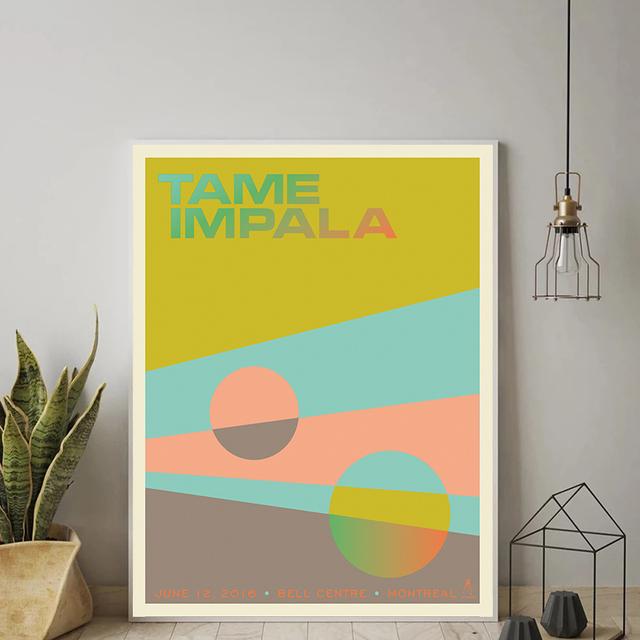 Tame Impala Psychedelic Poster And Prints Rock Music Band Tour Art Canvas Painting Wall Art Pictures For Living Room Home Decor