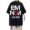 Rapper Eminem Gesicht Grafik T-Shirt Slim Shady Album Gedrucktes T-Shirt Herren Damen Hip Hop Mode Popmusik T-Shirts Männliche Freizeit-T-Shirts