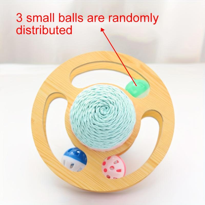 Sturdy Cat Scratcher Board with Planet Design Ball and Rotating Discs