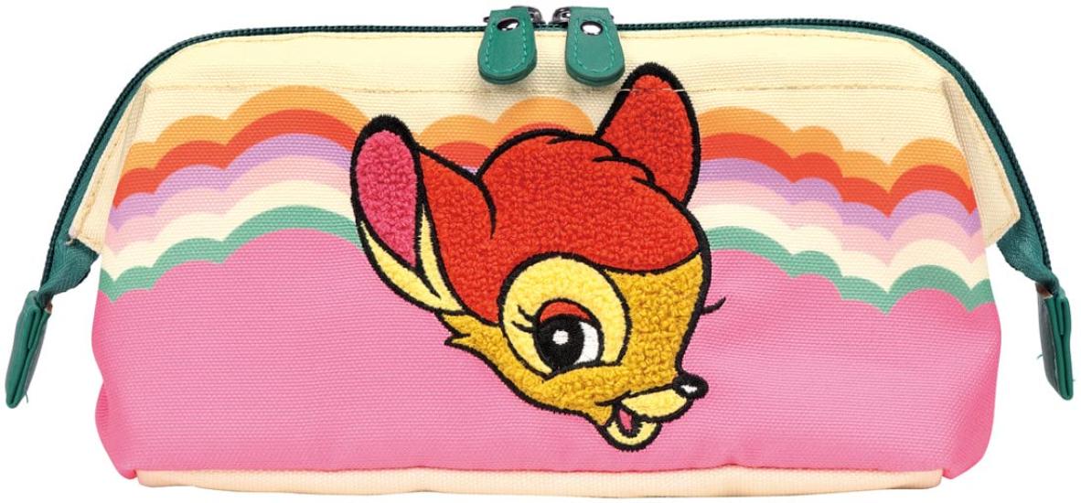 Skater (Skater) Clasp Pouch, Small Items, Makeup, Disney Retro Bambi ZGAP1-A