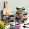 Food-Grade Sealed Fruit Storage Box with Divider for Refrigerator