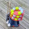 Golf Ball Teeing Device Training Machine with Foot Pedal Golf Ball Dispenser Swing Training Launchers Practice Tool