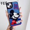 3D Silicone Minnie Mouse Sticker Phone Case for iPhone 11, 12 Pro, 15 Pro Max - Cartoon Design, Protective Cover