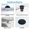 Chrome Plating Toilet  Push Button Water-Saving Water Tank Push Button  Bathroom Fittings