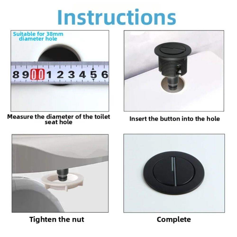 Chrome Plating Toilet Push Button Water-Saving Water Tank Push Button Bathroom Fittings