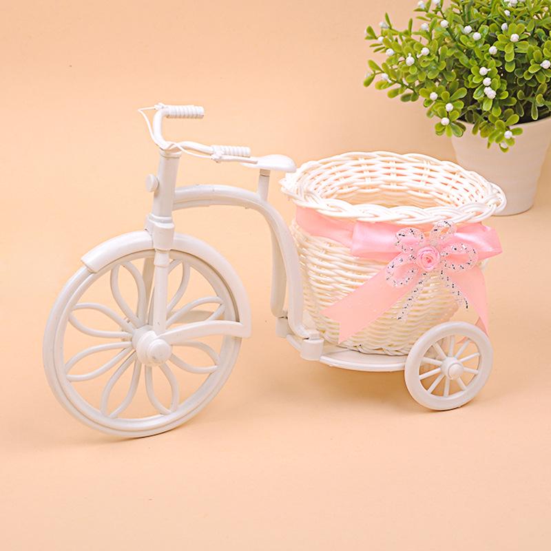 Rattan Woven Bicycle Basket for Storage & Decoration