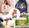 [giminuo] Set of 3 Shiba Inu Keychains, Bag Charm, Stylish, Cute Fat Pet Keychain,