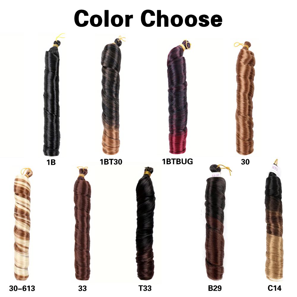 MISS WIG Synthetische Lange Lockige Box Braids Haarverlängerungen Natürlich Aussehende Lose Häkelperücke Für Frauen Cosplay Party Wear