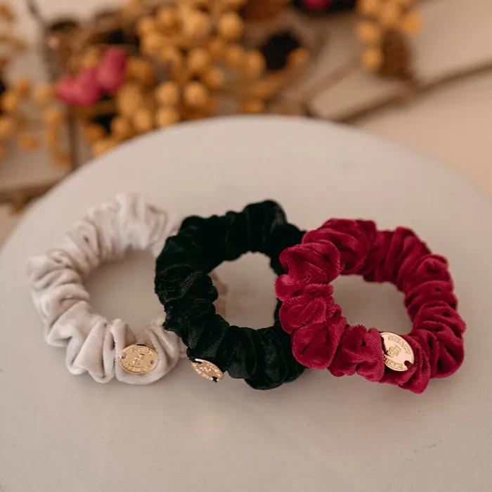 SIAC3098 Cloud Velvet Mini Scrunchie Set