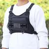 Breathable Sports Chest Bag Water Resistant Reflective Front Running Vest Bag for Men