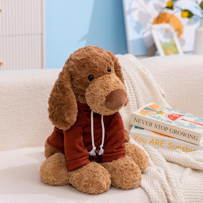 

Dog Cartoon Cute Fox Cat Hoodie Decoration Plush Doll Pillow For Room Decor Ear Dog,23cm