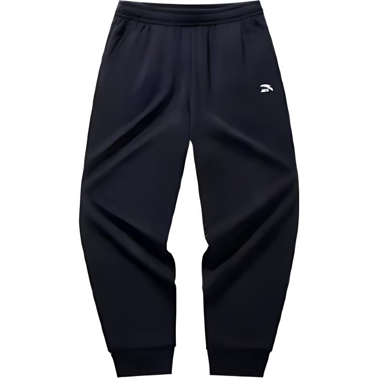 

Anta Training Series Casual Simple Solid Color Elastic Cuffed Thickened Warm Knitted Sports Pants Men bottoms Basic-Black 952447306-4