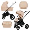 Cărucior 2 în 1 BabyLux Rosso, Landou, Ușor, Set Pliabil