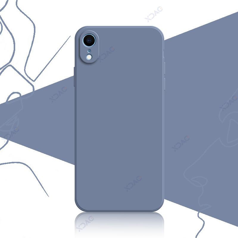 

Роскошные мягкие чехлы для iPhone 7 8 Plus X XR XS Max Square Liquid Silicone Bags iPhone8 iPhoneXR XSMax Armor Shield iPhone XR серый