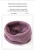 Women's 100% Pure Cashmere Neck Warmer - Versatile Solid Color Pull-On Knit Scarf