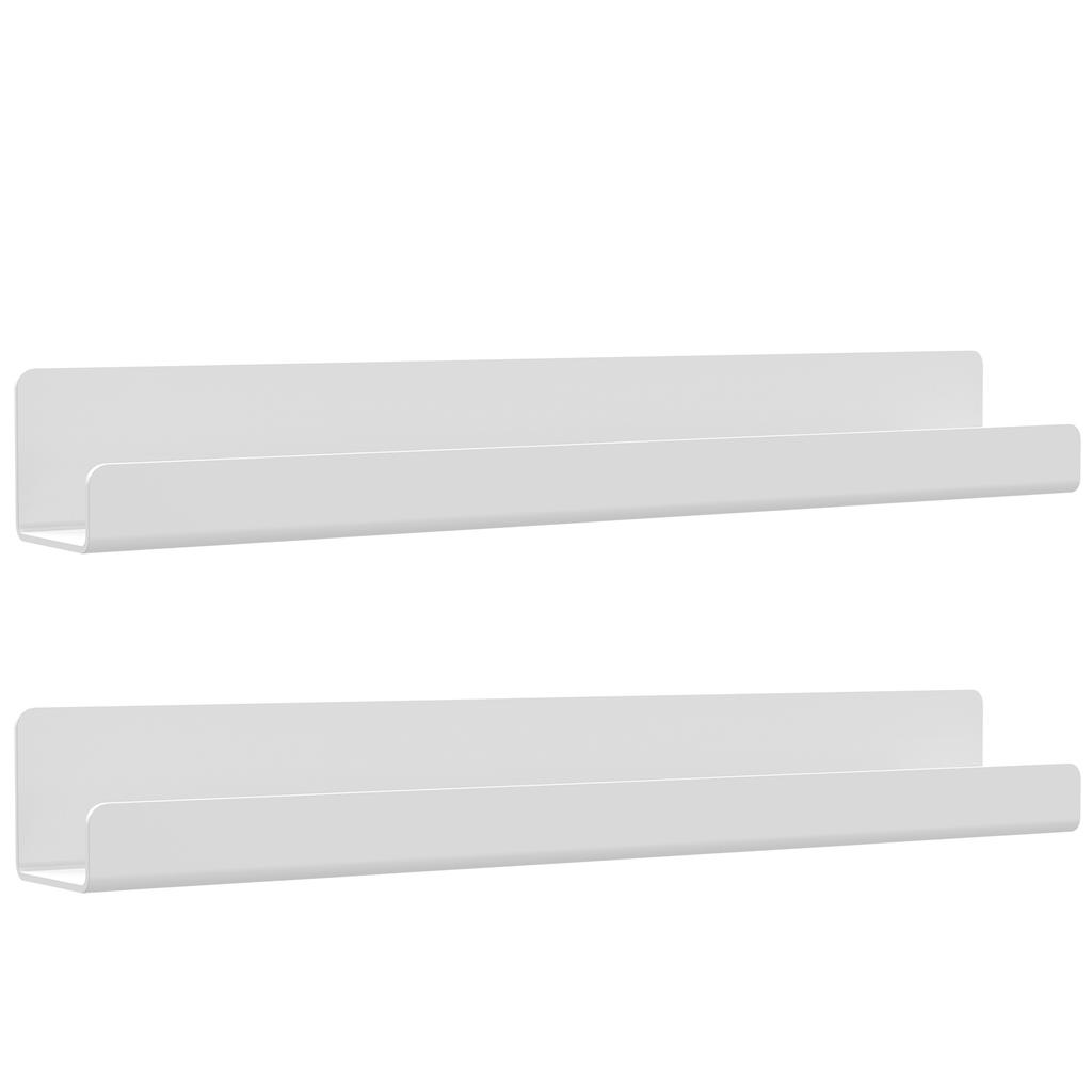 2/4Pcs Magnetic Book Shelf 16.93 Inch Reusable Acrylic Magnetic Shelf Holds 8.8 Lbs Multi-purpose Magnetic Holder for Classrooms