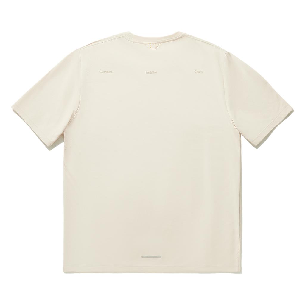 Li Ning X CRC Kollaboration Einfarbig Rundhals Pullover Schnelltrocknend Kurzarm T-Shirt Unisex T-Shirt Kieselgrau ATSU713-1