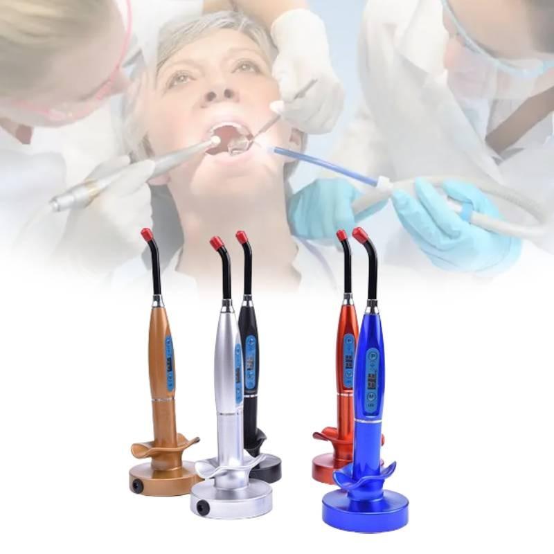Cordless Dental Wireless Led Cure Curing Light Lamp 2000mw Tool Eu Plug Supplies