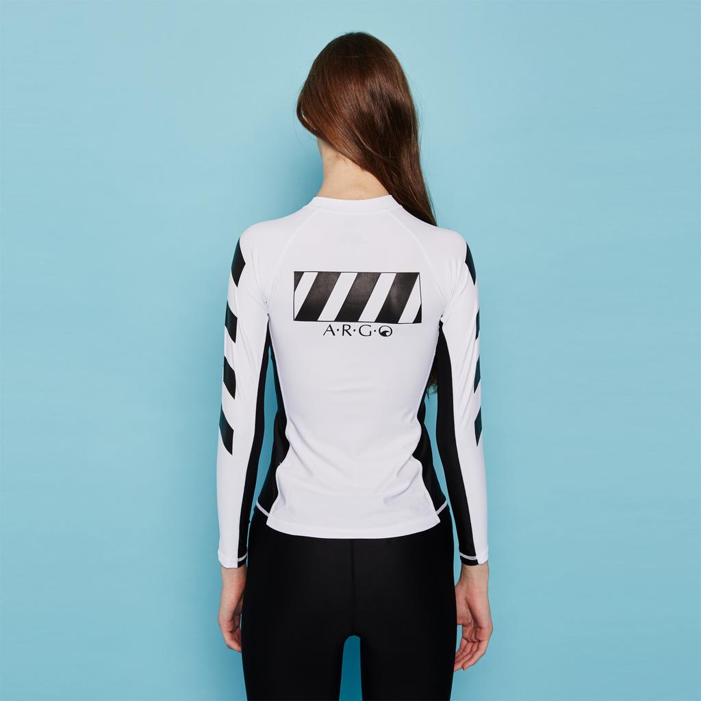 ARGO Tofino(Wh) Women'S Zip-Up Rash Guard Top