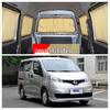 Rideaux pare-soleil pour voiture Nissan NV200: Isolation thermique, Bloquant la lumière, avec rail spécial pour montage en voiture.