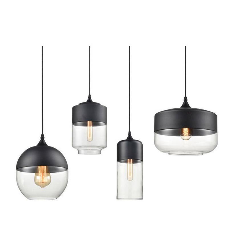 Nordic Moderne Loft Hängende Glas Pendelleuchte Leuchten E27 LED Pendelleuchten für Küche Restaurant