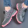 Drehknopf Sicherheitsschuhe Damen Stahlkappe Sneaker Anti-Quetsch Anti-Durchstich Arbeitsschuhe Sicherheit Rutschfest Schutz-Sneaker