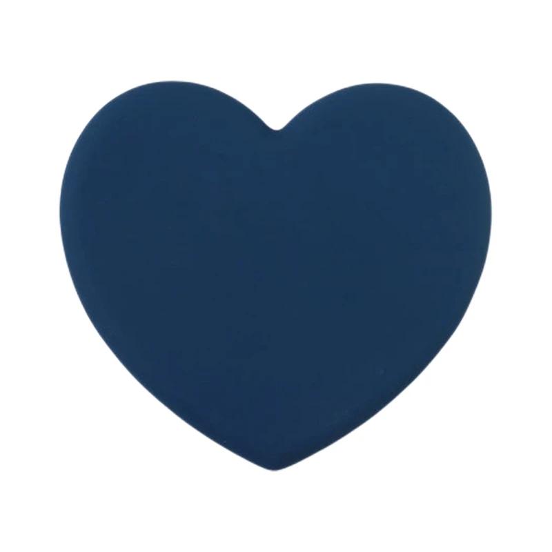 

Heat Resistant Silicone Mat Thicker Drink Cup Non-slip Pot Coasters Heart-shaped Placemat Kitchen Accessories Holder Table L синій