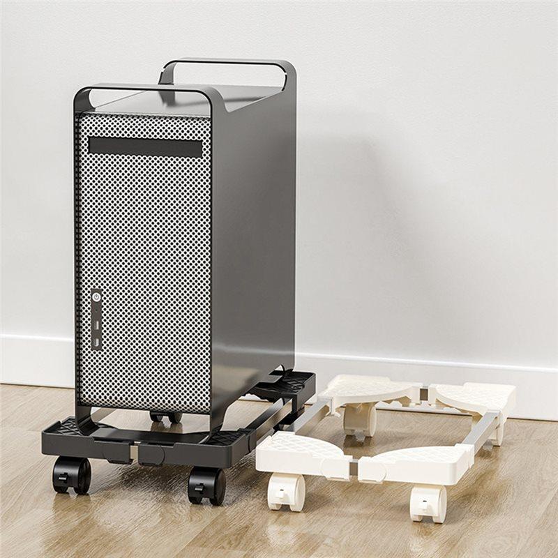 Good-Adjustable PC Tower Stand, Mobile CPU Holder With Rolling Caster Wheels, Computer Floor Riser Stand