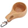 Wooden Cup Finland Style Handmade Natural Portable Mug Drinking Cup for Coffee Tea Milk