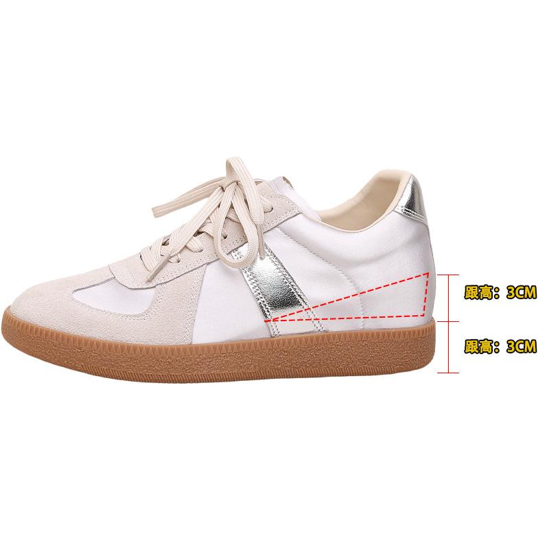 Small inner height increase German training shoes women's autumn new breathable women's casual board shoes