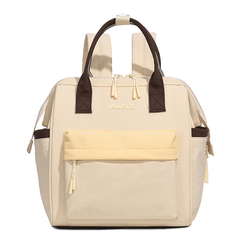 Schoolbag new contrasting color mommy bag small backpack female college student schoolbag large capacity travel commuter schoolbag outdoor backpack